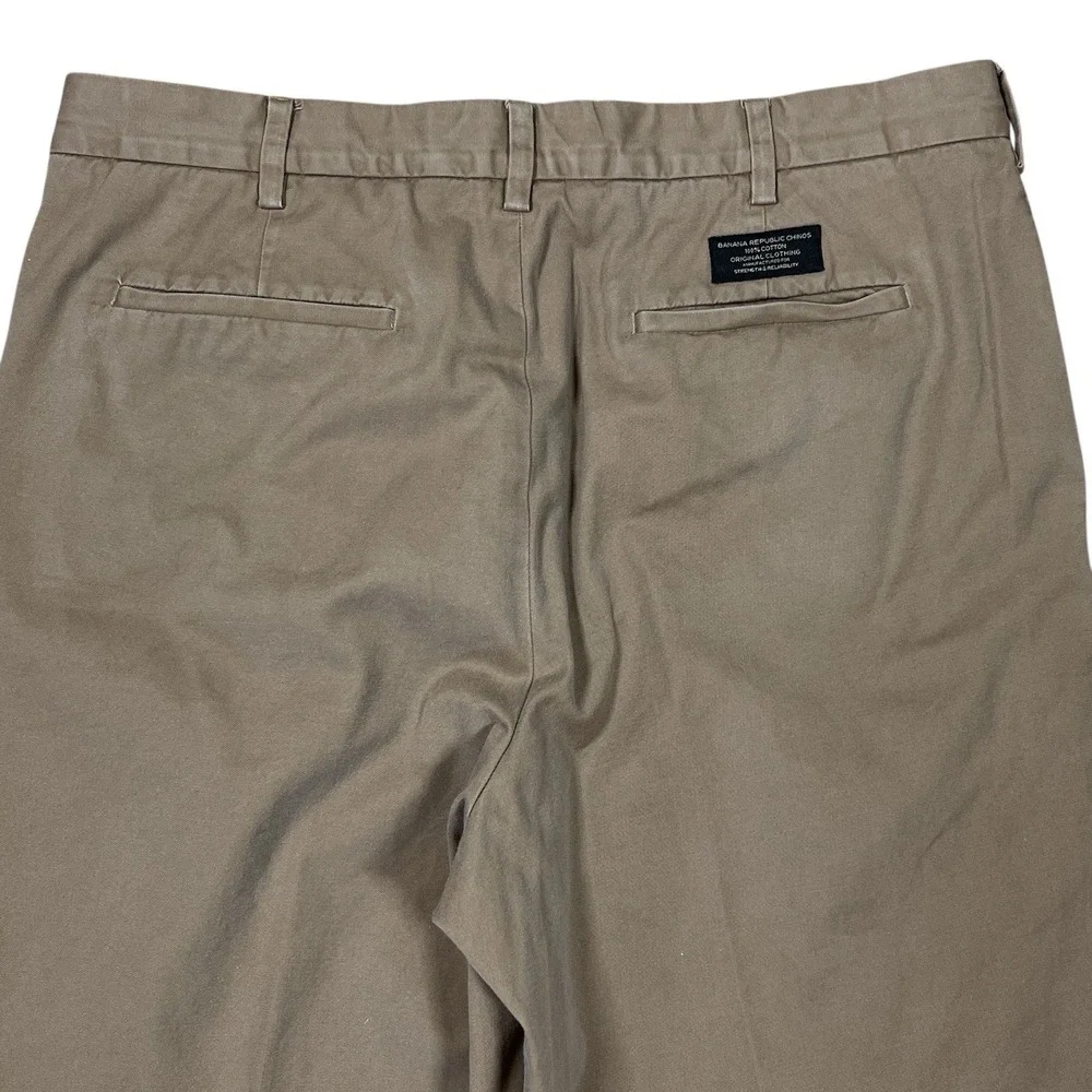 Vtg Y2K Banana Republic Smithfield Chinos Mens 38x32 (Fits 38x28) Pleated Baggy